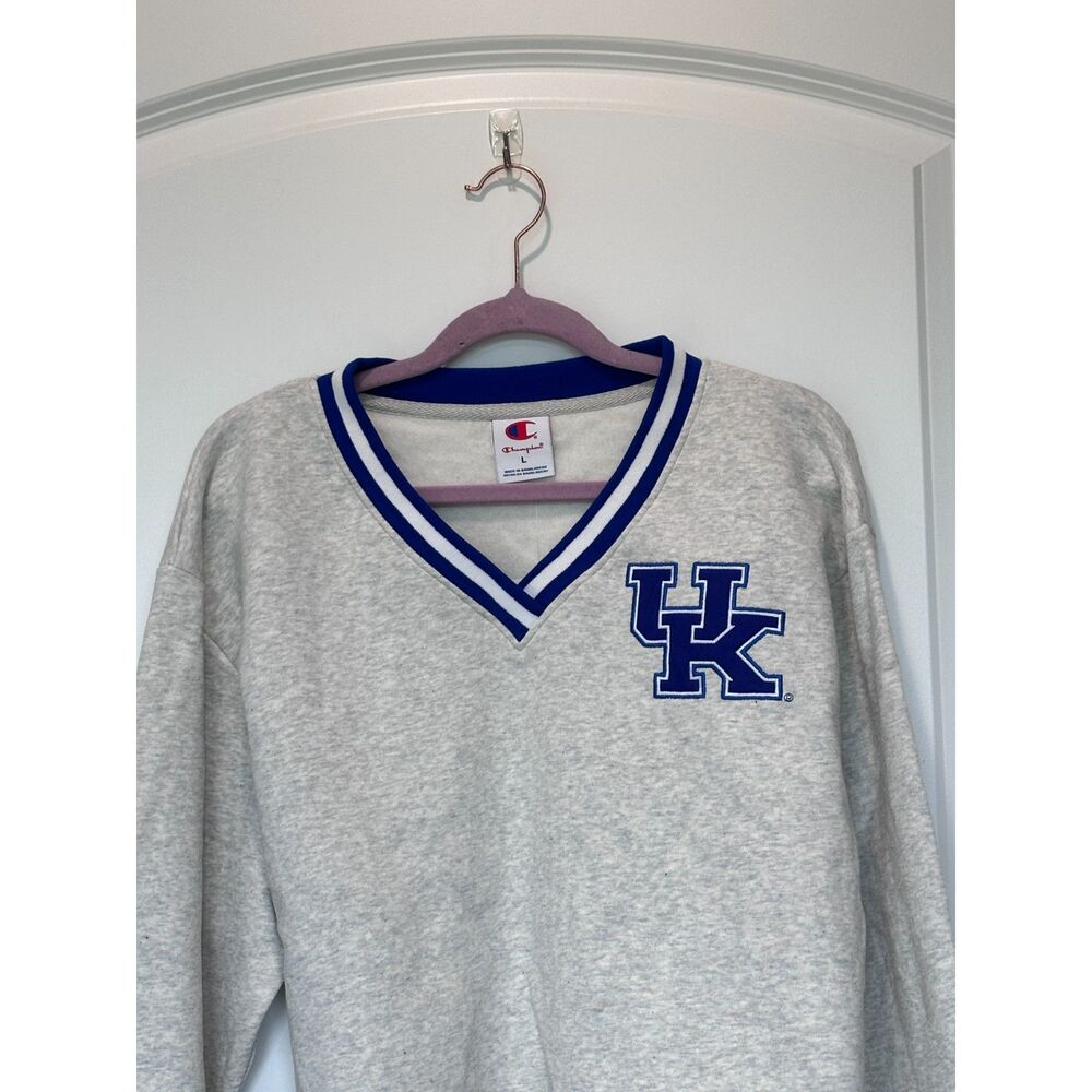 NWT Champion University of Kentucky UK Sweatshirt Cropped Gray Size Large - Picture 7 of 7